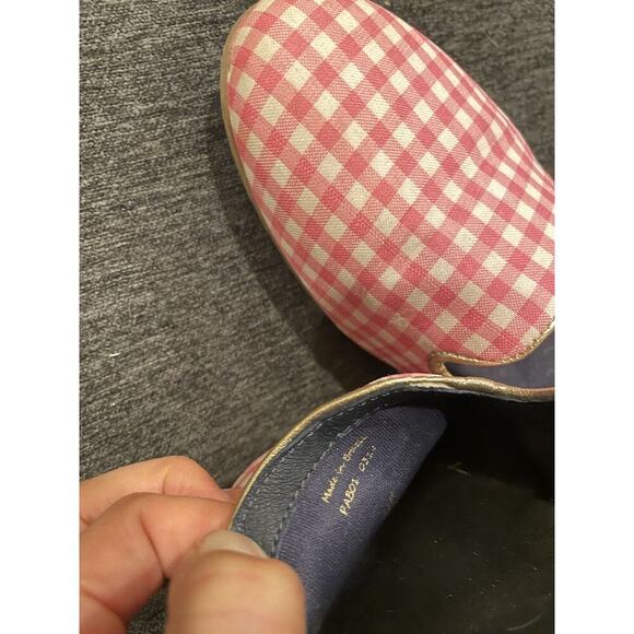 Jack Rogers Flats Reece Gingham Pink Women’s 11 Shoes Slip On Loafer Ballet $148 - Picture 5 of 7
